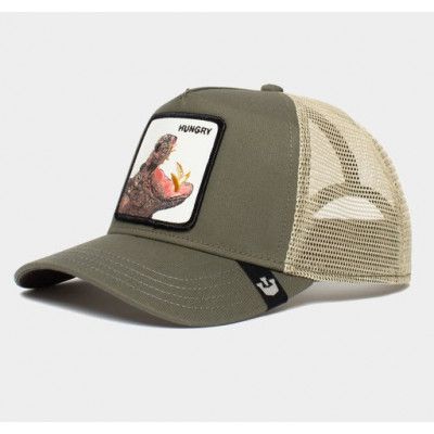 Hippo Hooray, Olive, Onesize,  Hattar