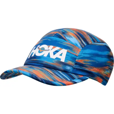 Hoka Run Hat Blue Blur Run Print