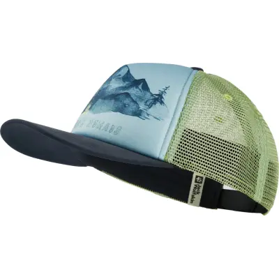 Jack Wolfskin Kid's Animal Mesh Cap Print Soft Jade