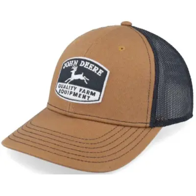 John Deere Cotton Poly Mesh Black/Coyote