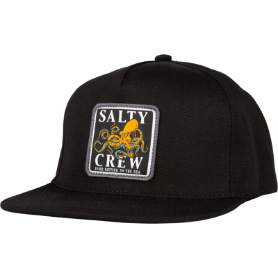 Salty Crew Kids' Ink Slinger 6 Panel Black