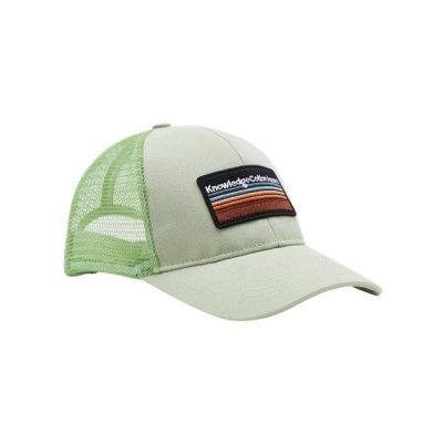 KnowledgeCotton Apparel Badge Twill Trucker Cap - Gots/Vegan Swamp