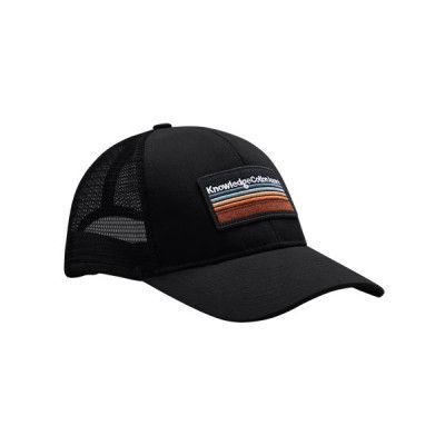 KnowledgeCotton Apparel Badge Twill TruckerCap - Gots/Vegan Black Jet