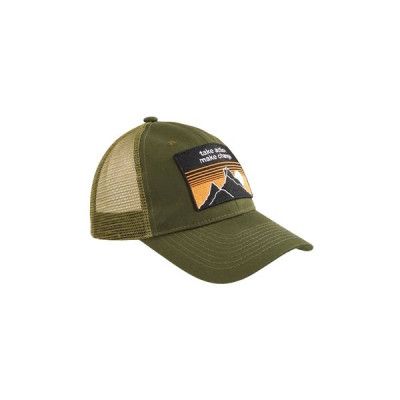 KnowledgeCotton Apparel Take Action Twill Trucker Cap - Gots/Vegan Forrest Night