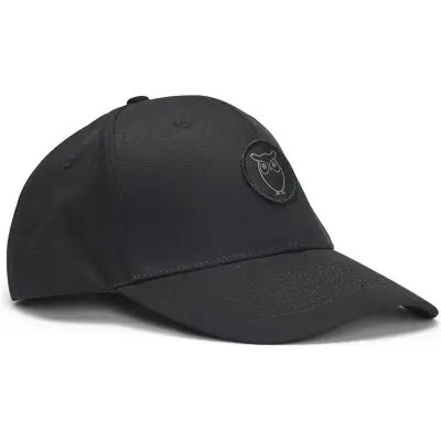 KnowledgeCotton Apparel Twill Baseball Cap Black Jet