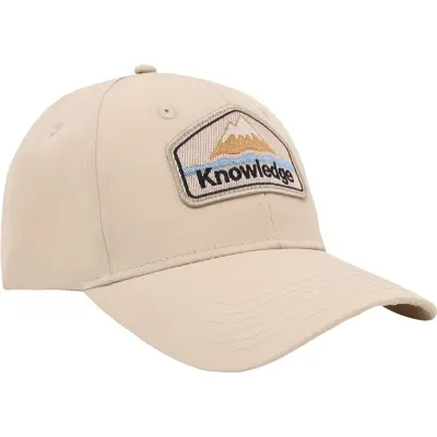 KnowledgeCotton Apparel Vent 200 Canvas Classic Cap GOTS Light Feather Gray