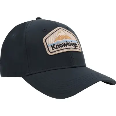 KnowledgeCotton Apparel Vent 200 Canvas Classic Cap GOTS Total Eclipse Total Eclipse
