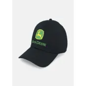 Logo Nrlad Cap Black John Deer, Black, One Size, Hattar