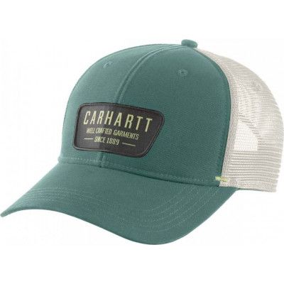 Carhartt Mesh Back Crafted Patch Cap Slate Green