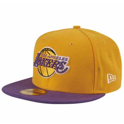 Nba Basic Loslak Yellow/Purple, Yellow/Purple, 8 1/8,  New Era