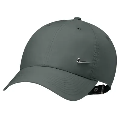 Nike Dri-Fit Club Unstructured Metal Swoosh Cap Camo Green/Metallic Silver