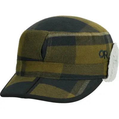 Outdoor Research Men's Yukon Cap Dark Olive Plaid