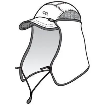 Outdoor Research Sun Runner Cap White/Dark Grey White/Dark Grey L