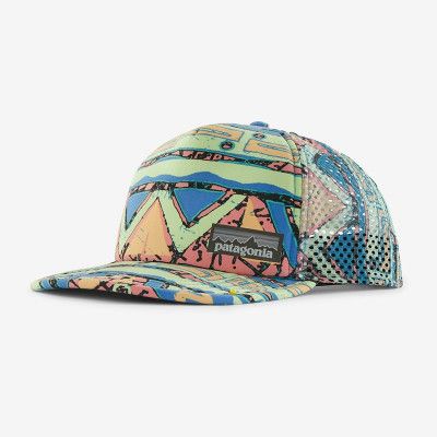 Patagonia Duckbill Trucker Hat High Hopes Geo Small: Salamander Gr