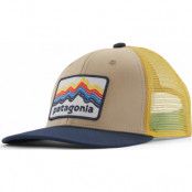 Patagonia Kids' Trucker Hat Ridge Rise Stripe: Oar Tan