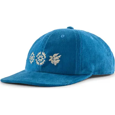 Patagonia Men's Corduroy Cap Kaleido Flowers: Shore Blue