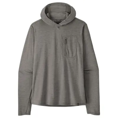 Patagonia M's Cap Cool Sun Hoody Forge Grey - Noble Grey X-Dye