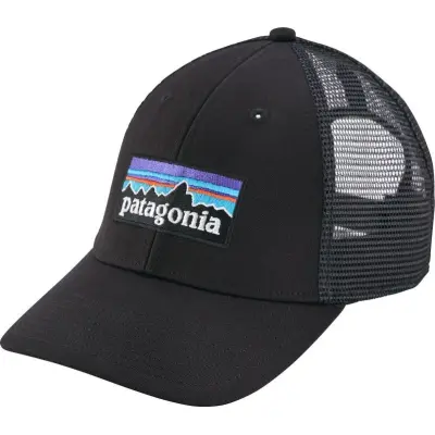 Patagonia P-6 Logo LoPro Trucker Hat Black (2019)