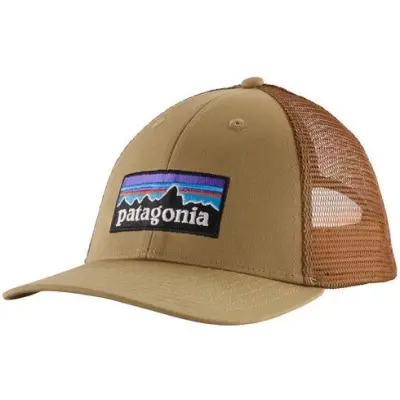 Patagonia P-6 Logo LoPro Trucker Hat Classic Tan