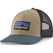 Patagonia P-6 Logo LoPro Trucker Hat El Cap Khaki w/Plume Grey