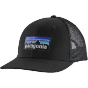 Patagonia P-6 Logo Trucker Hat Black - NoSize