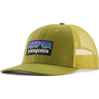 Patagonia P-6 Logo Trucker Hat Graze Green - Onesize