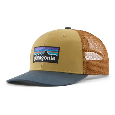 Patagonia P-6 Logo Trucker Hat Lynx Tan - Onesize