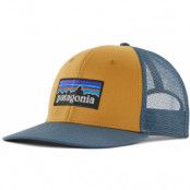Patagonia P-6 Logo Trucker Hat Pufferfish Gold