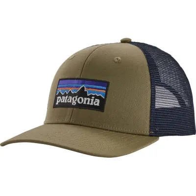 Patagonia P-6 Logo Trucker Hat Sage Khaki