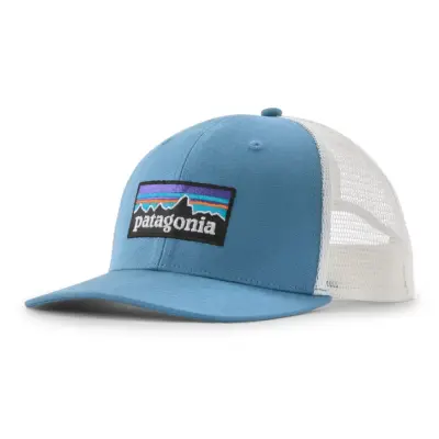 Patagonia P-6 Logo Trucker Hat Shore Blue