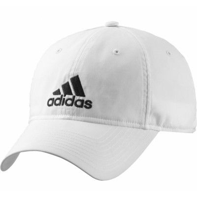 Perf Cap Logo, White/White/Black, Os Youth,  Adidas