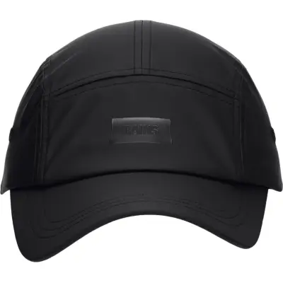 Rains 5 Panel Cap W1 Black