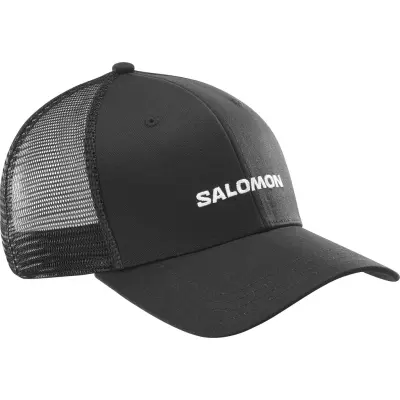 Salomon Logo Trucker Cap Deep Black