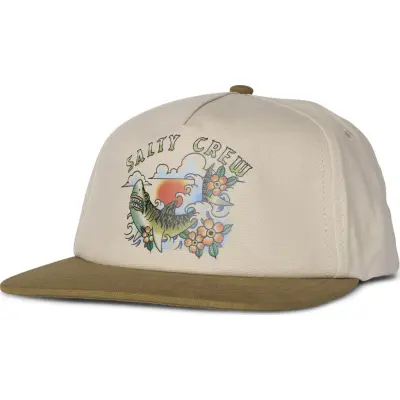 Salty Crew Men's Hopper 5 Panel Oyster/brown