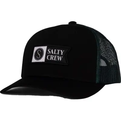 Salty Crew Men's Pinnacle 2 Retro Trucker Black