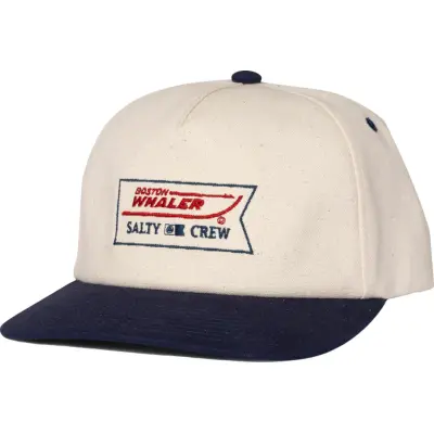 Salty Crew Men's Whaler Snapback Off White