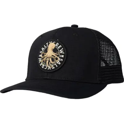 Salty Crew Tentacles Retro Trucker Black
