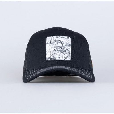 SQRTN Grovmalet Trucker Keps Hooked Black