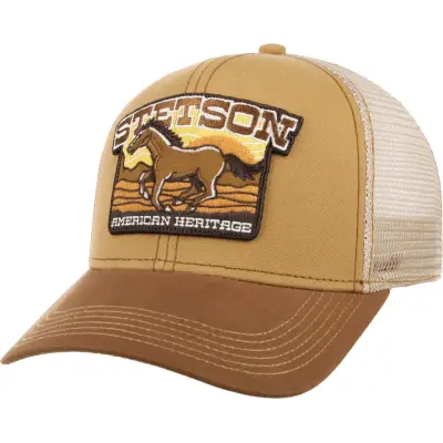 Stetson American Heritage Horse Trucker Cap Brown