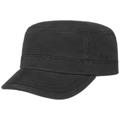 Stetson Army Cap Cotton Black