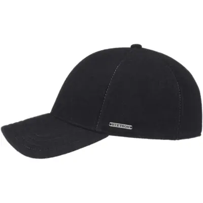 Stetson Baseball Cap Wool/Cashmere Black