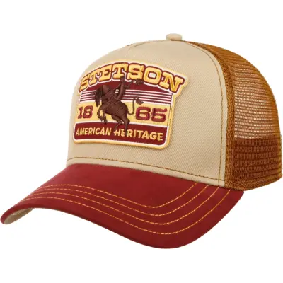 Stetson Heritage Rodeo Trucker Cap Wine