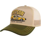 Stetson Muscle Car Heritage Trucker Cap Beige/Green