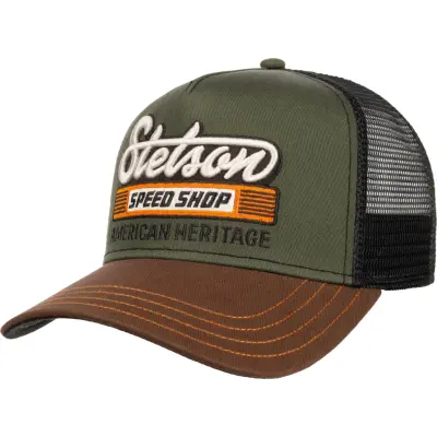 Stetson Speed Shop Trucker Cap Olive/Black