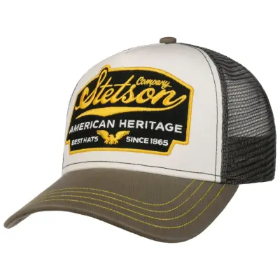 Stetson Trucker Cap American Heritage Olive/White