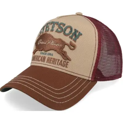 Stetson Trucker Cap Great Plains Brown/Wine
