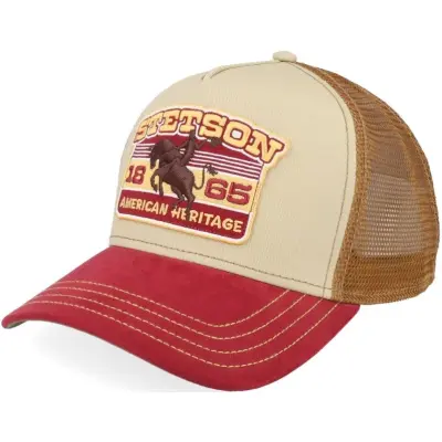 Stetson Trucker Cap Rodeo Wine/Beige
