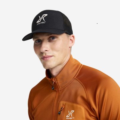 Snapback Logo Cap Unisex Black/Oatmeal, Storlek:One Size