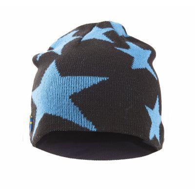 Swedemount Star Beanie, Black/Blue, Onesize,  Mössor Och Kepsar