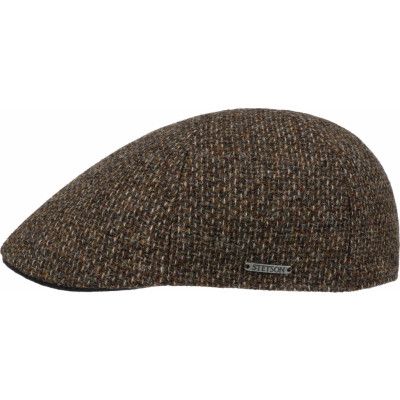 Stetson Texas Classic Wool Flat Cap Brown Mix